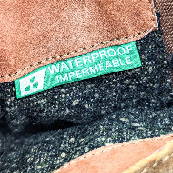 Cougar Women Belt Brown Leather Waterproof Moto Buckle Strap Winter Boots size 6 - Picture 5 of 11